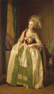 Portrét princezen Natalya Vladimirovna Saltykova, 80. léta 18. století od Johann Friedrich August Tischbein