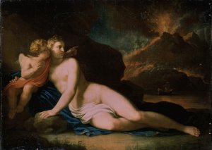 Venuše a Amor, 1804 od Johann Friedrich August Tischbein