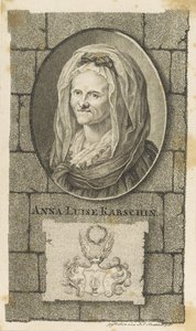 Portrét Anny Louisy Karsch 1722-1791, 1796. od Johann Friedrich Krethlow