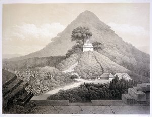 Malebný pohled na Chrám Kříže, Palenque, deska 20 z 