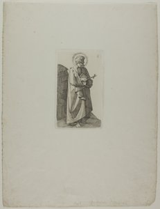 Svatý Filip Neri s křížem a knihou od Johann Friedrich Overbeck