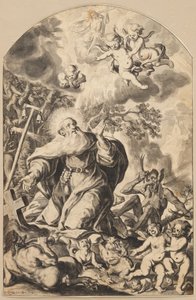 Pokušení svatého Antonína od Johann Georg Glückher