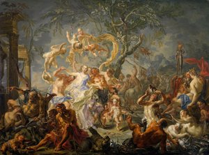 Alegorie misrule, 1720-61. od Johann Georg Platzer