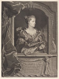 Elizabeth de Gouy, manželka Hyacinthe Rigaud od Johann Georg Wille after Hyacinthe Rigaud