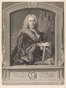 Jana z Boullongne od Johann Georg Wille after Hyacinthe Rigaud