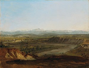 Lechtal s výhledem na Zugspitze od Johann Georg von Dillis
