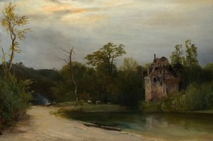 Parkland v časných ranních hodinách od Johann Georg von Dillis