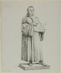Lutherova socha ve Wittenbergu od Johann Gottfried Schadow
