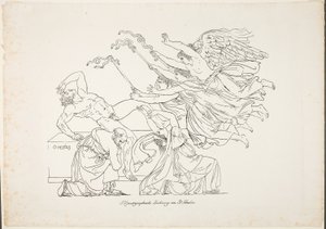 Pronásledování Oresta od Johann Gottfried Schadow