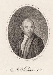 Portrét skladatele Antona Schweitzera 1735-1787, 1785. od Johann Gottfried Scheffner