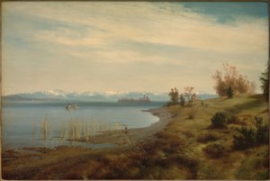 Vorfrühling am Starnberger See od Johann Gottfried Steffan