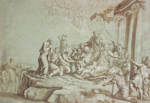Klanění pastýřů od Johann Gottlieb Prestel