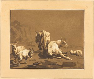 Krávy od Johann Gottlieb Prestel after Joseph Wagner