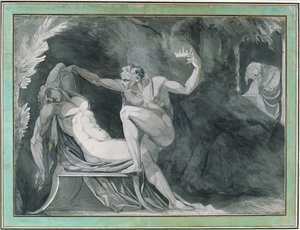 Dánský král je ve spánku otráven svým bratrem od Johann Heinrich Füssli