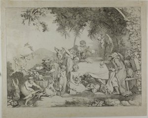 Aukce Amorů od Johann Heinrich Ramberg