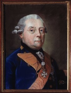 Portrét Frederika Henriho Louise (Heinrich Friedrich Ludwig) dit Henri de Prussia 1726-1802), hraběte z Marche of Brandenburg Schwedt. (Portrét Jindřicha Fridricha, prince v Prusku, braniborského markraběte Schwedta). Obraz Johanna Heinricha Schmidta