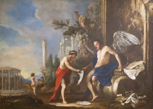 Alegorie času, Chronos a Eros od Johann Heinrich Schonfeldt