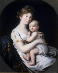 Korunní princezna Luise von Preussen s korunním princem Friedrichem Wilhelmem IV, 1796
