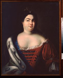 Portrét ruské carevny Kateřiny I. (rozená Marthe Helene Skavronskaia (1684-1727) (Portrét carevny Kateřiny I.) - Malba Johanna Heinricha Wedekina (1674-1736), olej na plátně, počátek 18. století, německé umění 18. století - State Open air