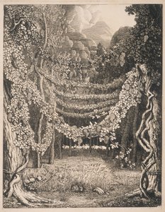 Imaginární pohled na vinici podél cesty k Polyfémově jeskyni od Johann Heinrich Wilhelm Tischbein
