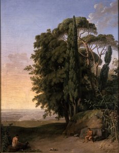 Krajina poblíž Frascati, 1783 od Johann Heinrich Wilhelm Tischbein