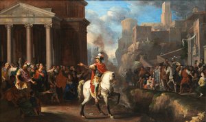 Johann Heiss Marcus Curtius se vrhá do propasti