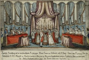 Marie-Louise se ve Vídni provdala za Napoleona v zastoupení, arcivévoda Karel zastupoval Napoleona, 18