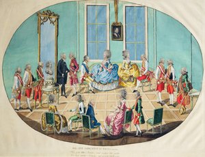 Oslava Nového roku ve Vídni v roce 1782, 1783 (mědirytina s wc) od Johann Hieronymus Loeschenkohl