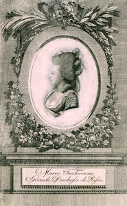 Portrét velkovévodkyně Marie Fjodorovny Sophie Dorothea z Württemberska 1759-1828, 1781
