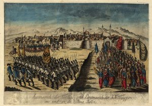 Kapitulace pevnosti Chotyn 29. září 1788 1788. od Johann Hieronymus Loeschenkohl