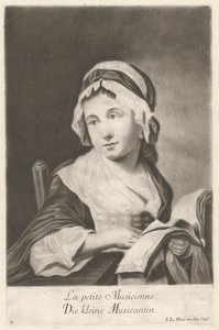 Malý hudebník od Johann Jacobus Haid