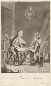 Hra domino od Johann Jacobus Haid