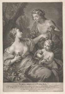Vertumnus a Pomona od Johann Jacobus Haid