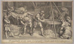 Pšenice a plevy, 1728. od Johann Jakob Frey the Elder