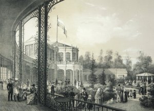 Nádraží v Pavlovsku, 1840-1850. od Johann Jakob Meier
