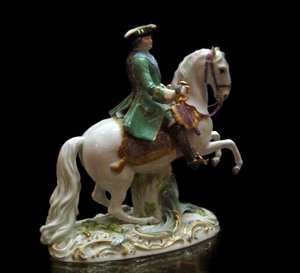 Jezdecký portrét císařovny Kateřiny II 1729-1796 v uniformě pluku plavčíků Semenovského, 1770