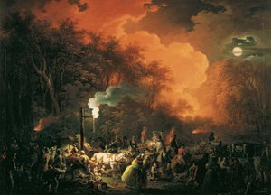Konec Stuwerova ohňostroje 7. května 1833