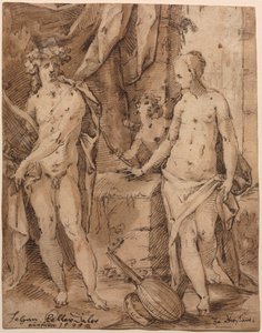 Apollo s Eratem a Cupidem od Johann Kellerthaler