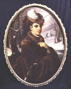 Portrét elegantní rakouské dámy od Johann Kurtweil
