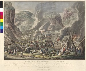 Bitva u Duernsteinu 1805 (lept a akvatinta)