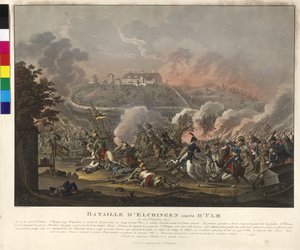 Bitva u Elchingenu 14. října 1805 (lept a akvatinta)