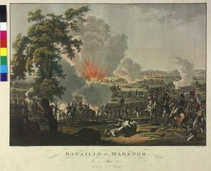 Bitva u Marenga 14. června 1800 (lept a akvatinta)