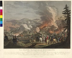 Bitva u Slavkova u Brna 2. prosince 1805 (lept a akvatinta)