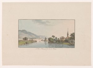 Pohled na Isle Saint-Jean v jezeře Biel L