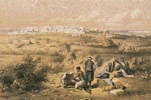 Pohled na Haifu. Lept od Bernatze et alii - Steinkopk J.F. Editor od Johann Martin Bernatz