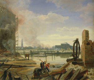 Hamburk po požáru v roce 1842, 1842