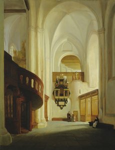Interiér kostela sv. Mikuláše, 1831