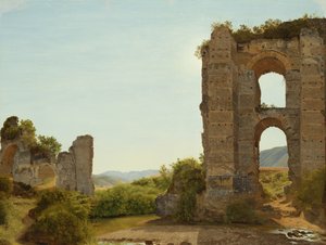 Ruin near Rome, c.1796 (olej na papíře na plátně)