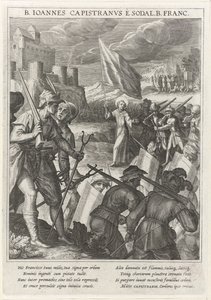 Svatý Jan z Capistrana vede křesťanské síly při obléhání Bělehradu v roce 1615 od Johann Matthias Kager