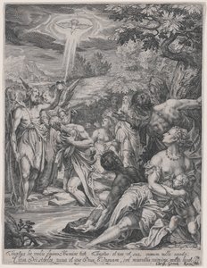 Křest Kristův od Johann Matthias Kager